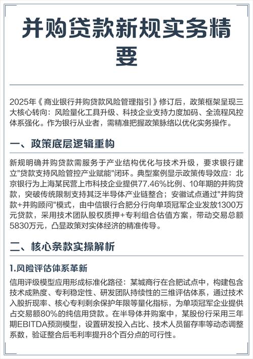 商业银行并购贷款风险管理指引 并购贷款业务流程 并购贷款案例_并购贷款案例分析