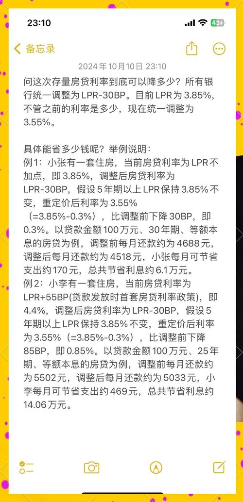 存量房贷利率调整时间_房贷利率怎么计算_2024年10月31日房贷利率调整