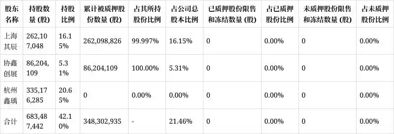 上市公司非流通股质押_协鑫能科控股股东股份质押_协鑫能科上海其辰质押情况