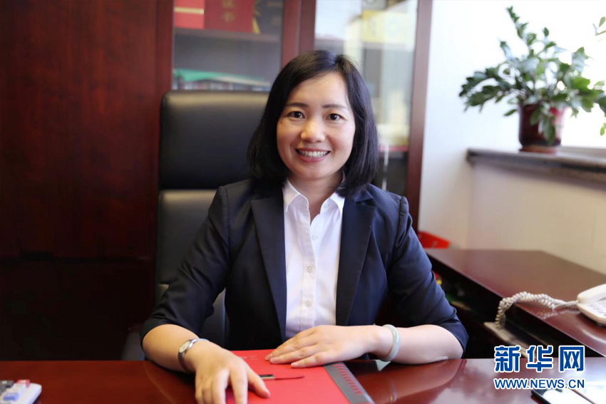 华夏银行广州分行小微金融部总经理刘成香。新华网发